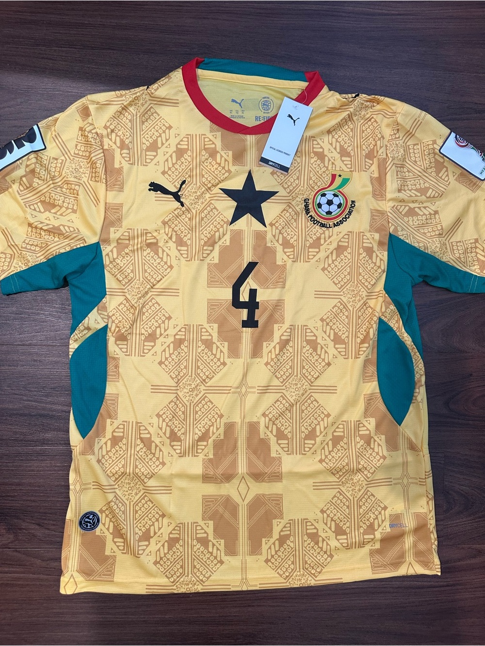 Ghana Black Stars National Team 
Jonas Adjetey World Cup Soccer Football Jersey